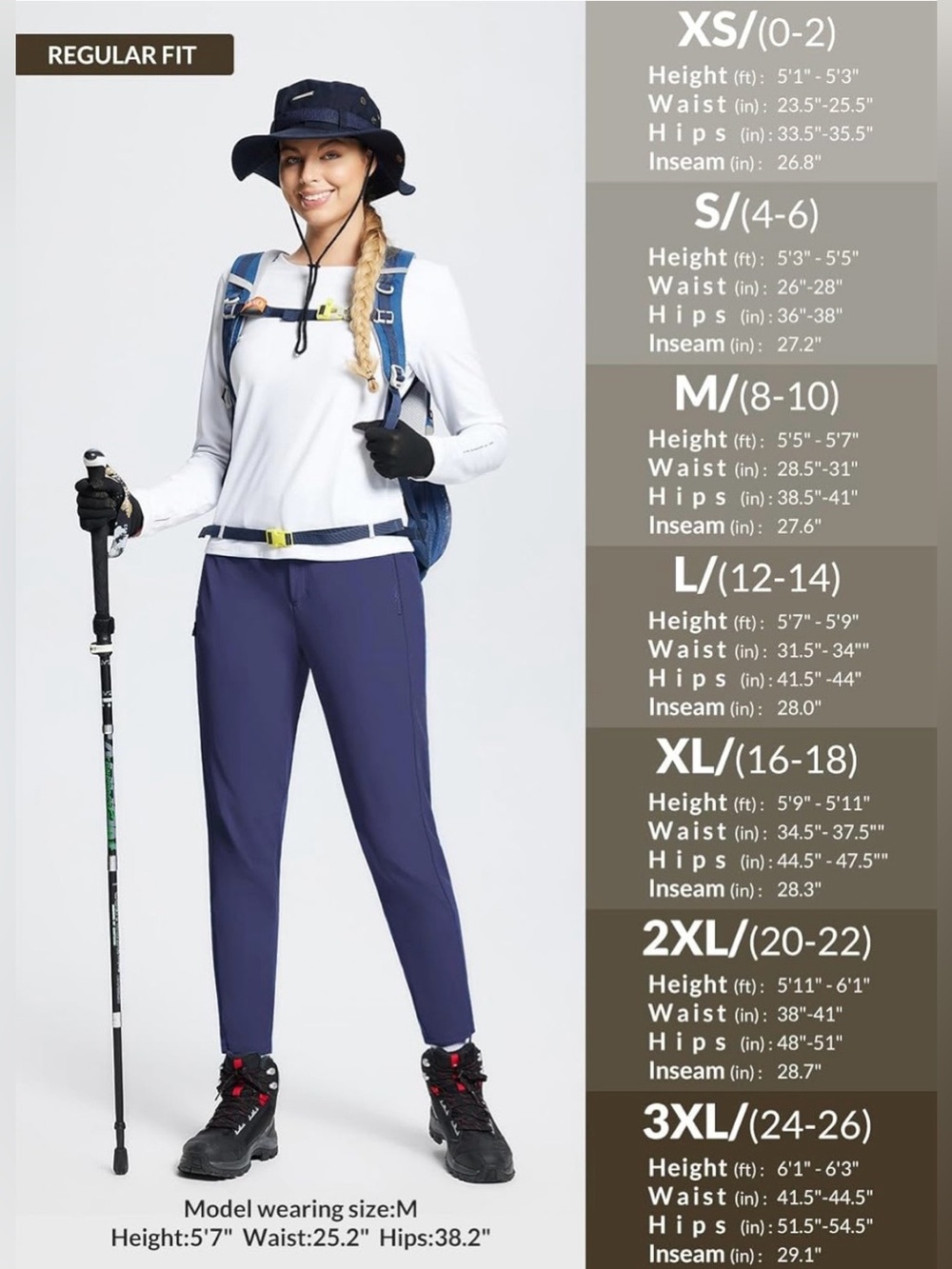 baleaf Women's Fleece Lined Snow Ski Pants Waterproof Insulated Windproof Medium - Picture 5 of 5